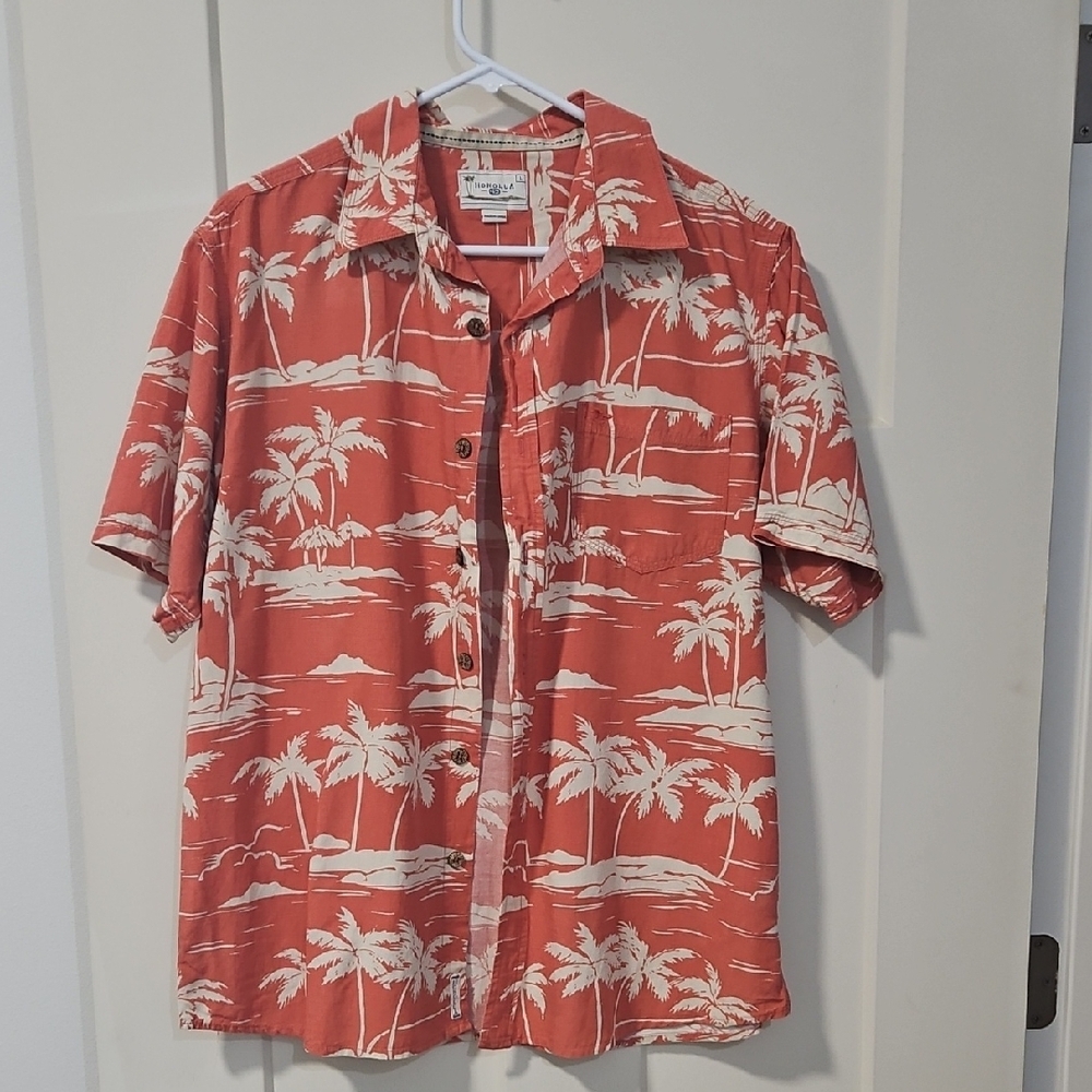 Tommy Bahama Red Palm Tree Men's Shirt